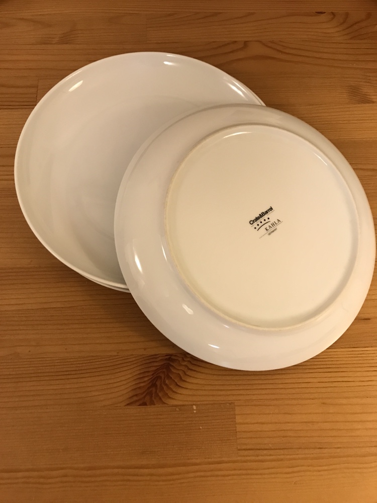Crate and Barrel big plates(3 pieces)