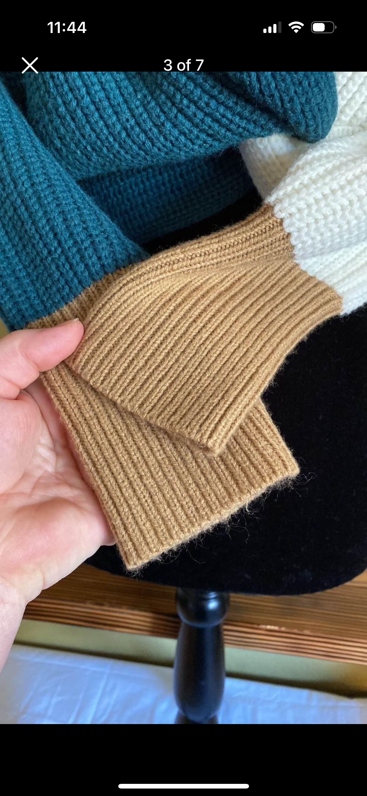 Zaful Mixed Knit Twist Front Crop Sweater - photo 3