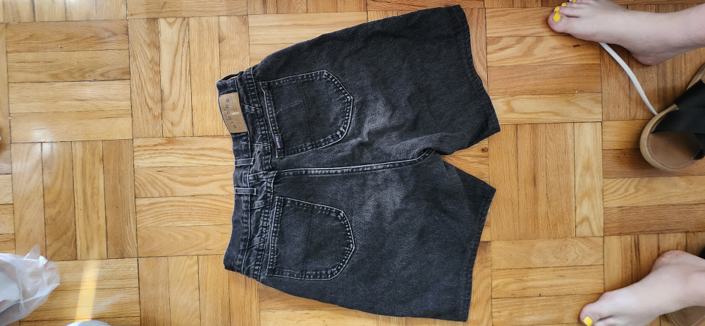 black denim shorts - photo 2