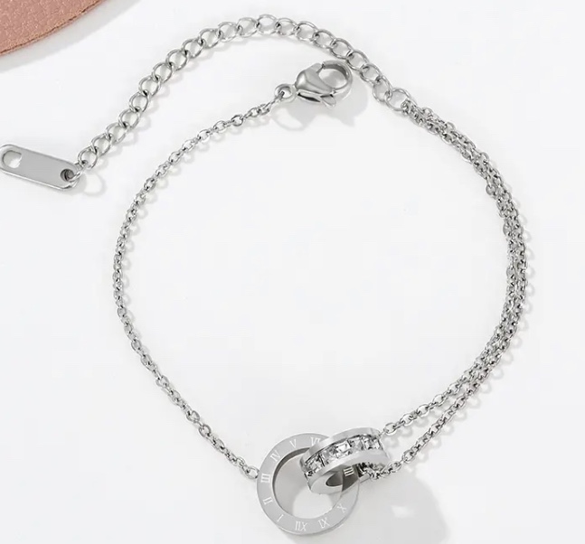 Rhinestone Decor Chain Bracelet image indicator(7)