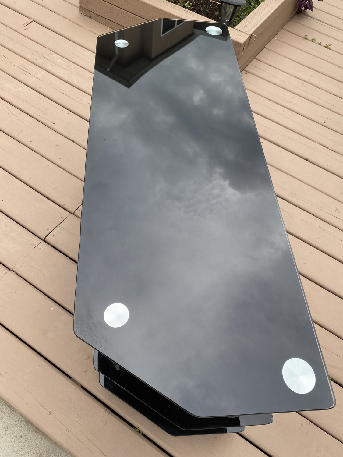 Glass  tv stand - photo 2