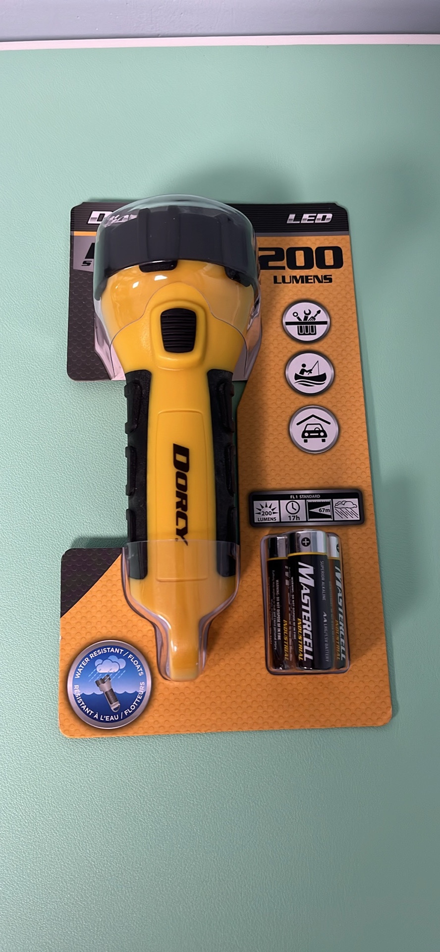 Dorcy Pro Series Orange Water Resistant Flashlight - NEW