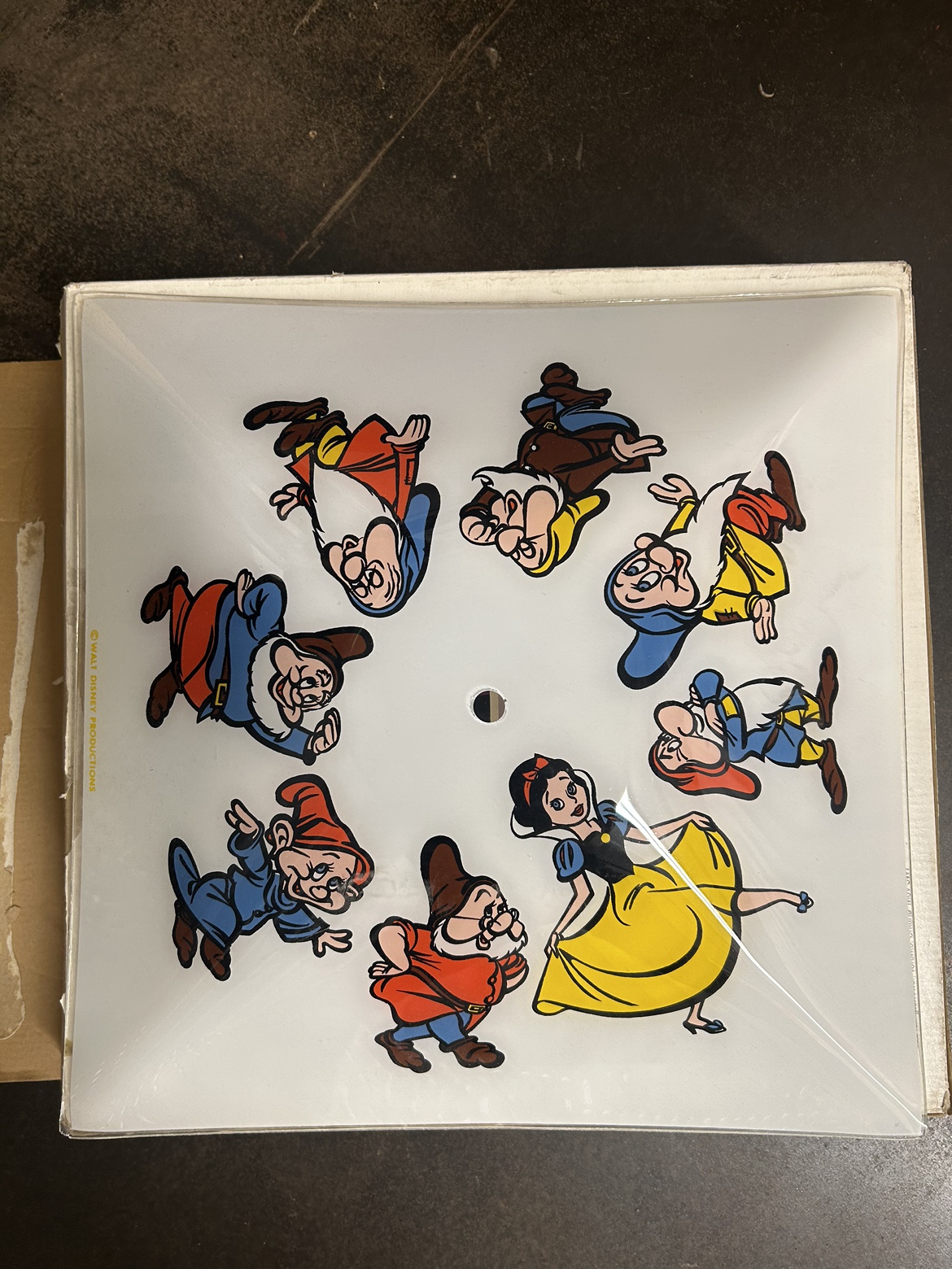 Snow White light fixture shade