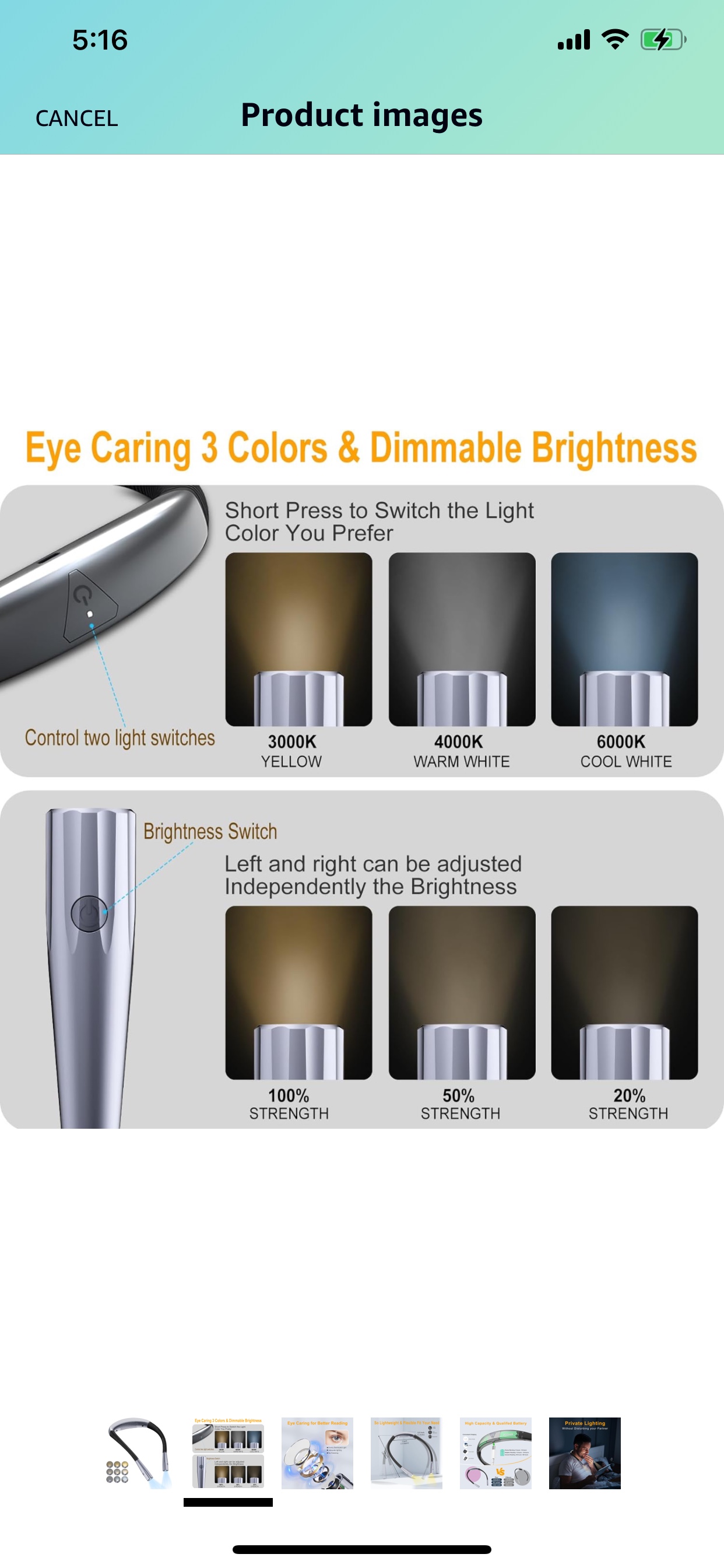 Brand new unboxed neck lights image indicator(2)