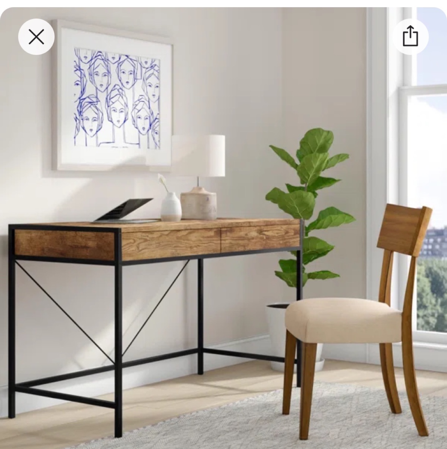 Wood desk