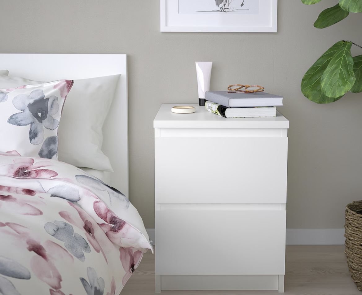2 x MALM - White Side Tables - photo 5