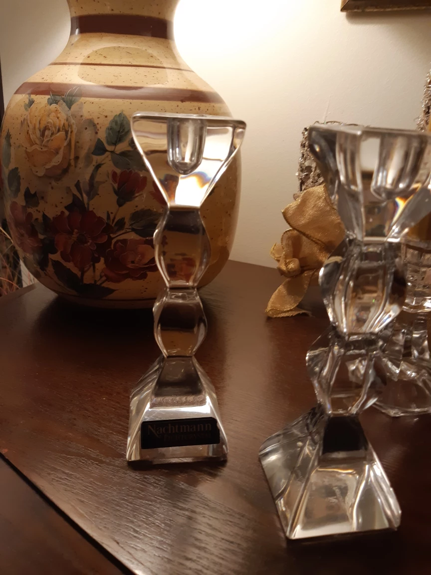 beautiful crystal candle holder - photo 2