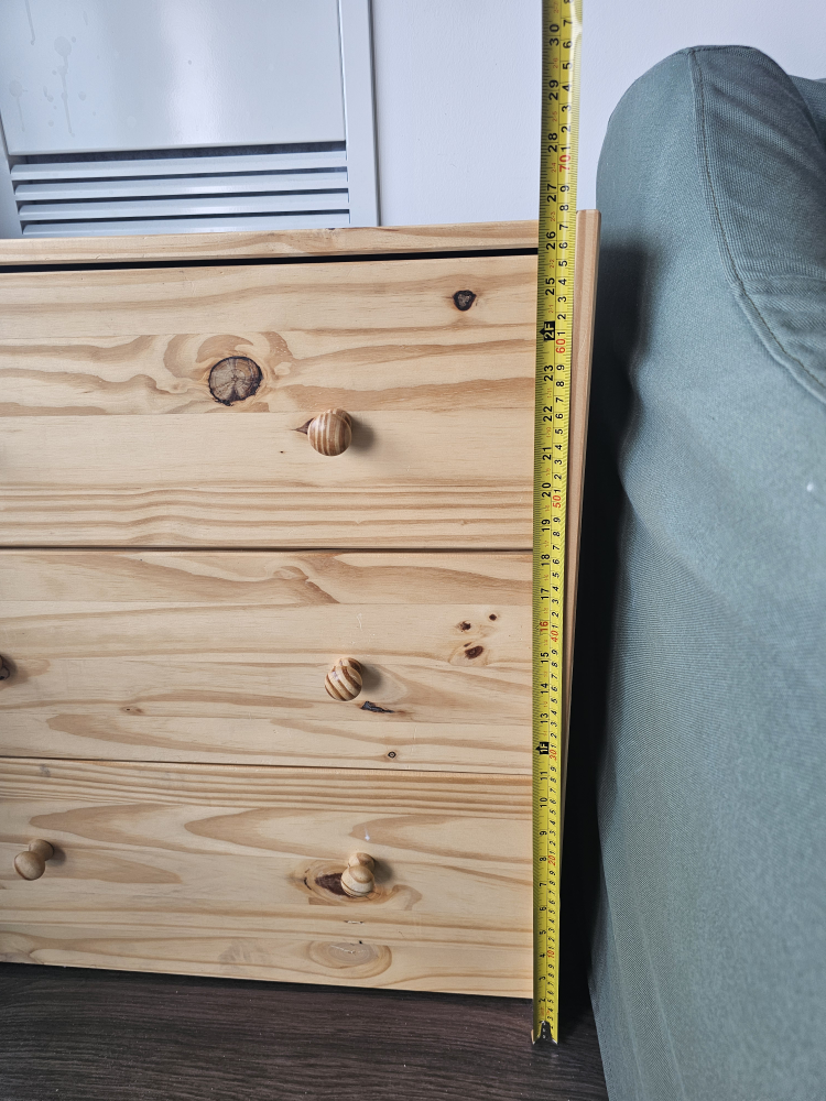 Small 3 drawer IKEA dresser - photo 2