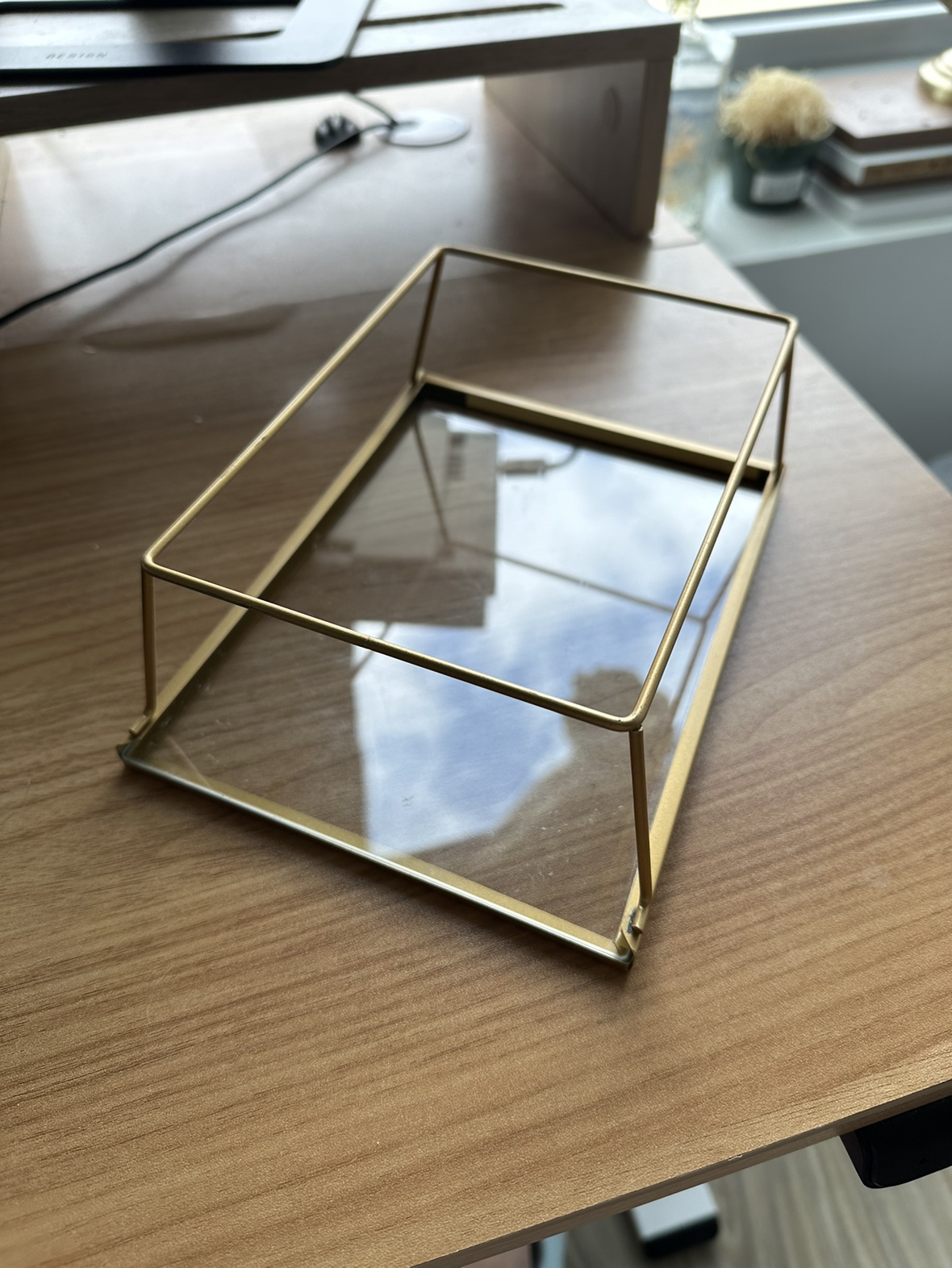 Decorative Gold Rimmed Tray thumbnail
