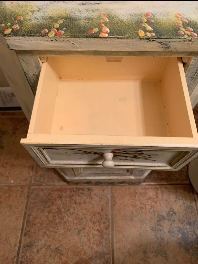 Corner wood printed cabinet - photo 3