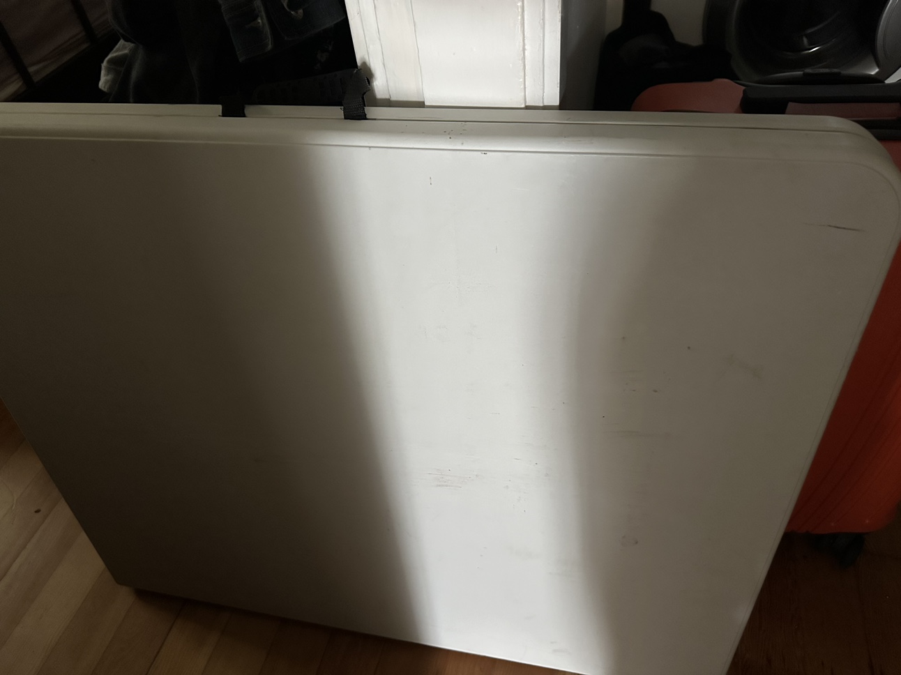 Folding table for sale (with handle & wheels) - photo 3