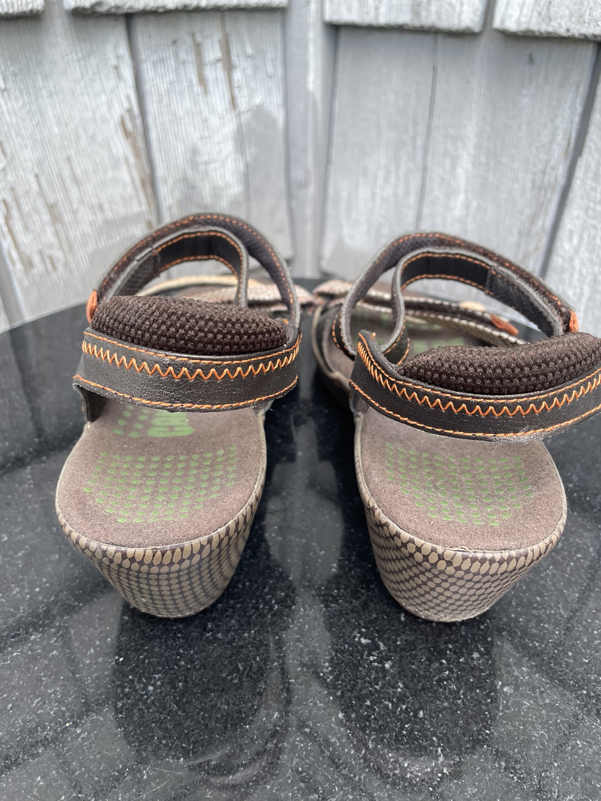 Camper Brown strapping wedge sandals women’s size 6, barely worn image indicator(5)
