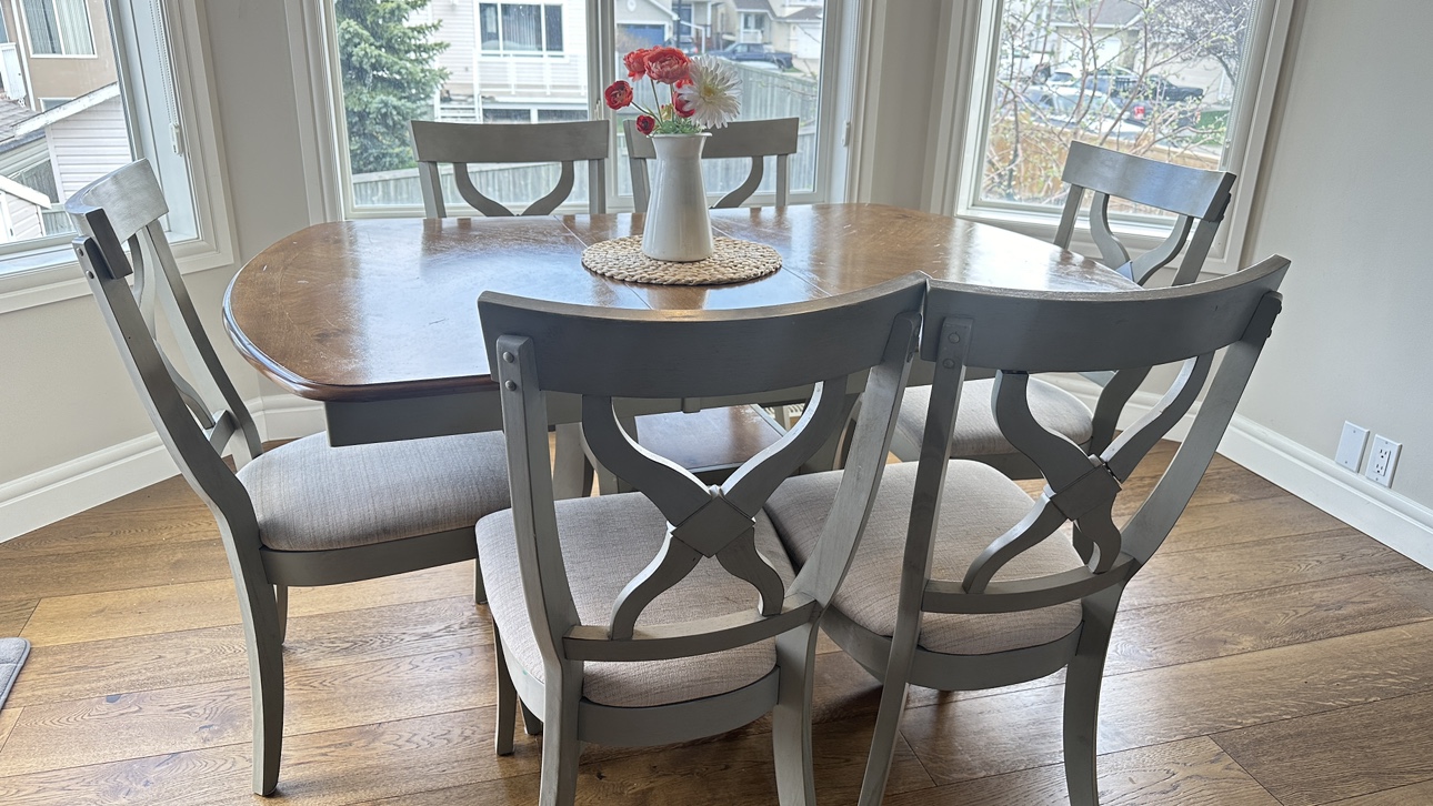 French dining table with 6 chairs - photo 3