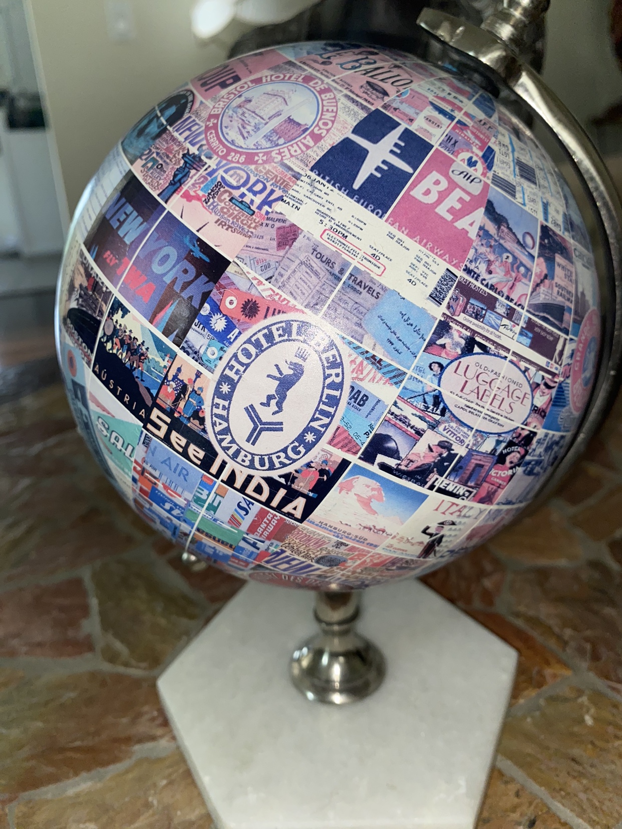 Decor stamps globe image indicator(2)