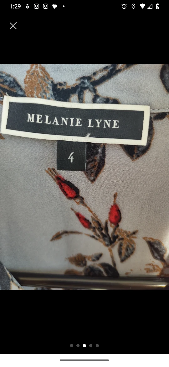 New Melanie Lynn Floral Top image indicator(3)