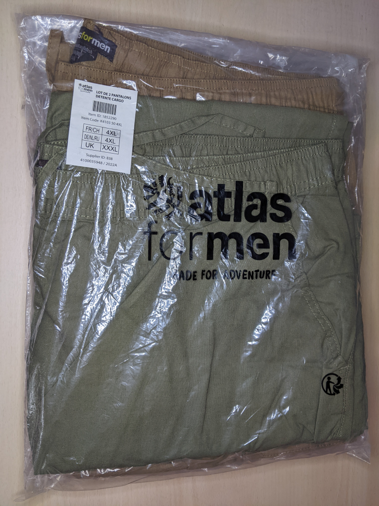 Atlas For Men Cargo Pants Khaki Camel Size 4XL image indicator(4)