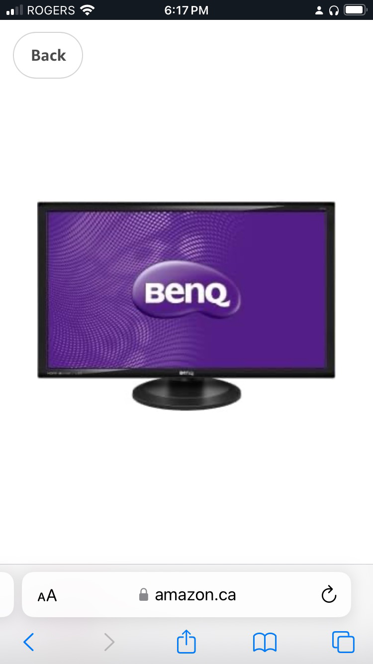 Desk top monitor, keyboard and headphones