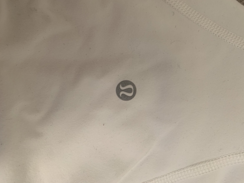 White lulu long sleeve quarter half zip shirt size 6 thumbnail