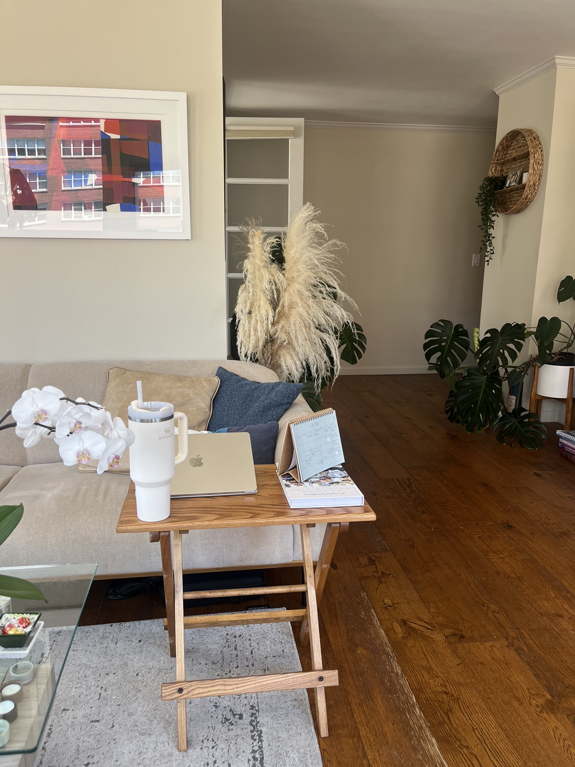 Foldable Solid Wood Tables (2 — $45 each or both $70) - photo 2