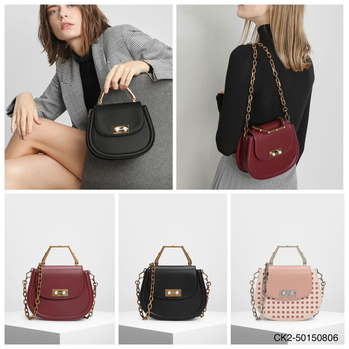 charles and keith  Metal Top Handle Bag - photo 5