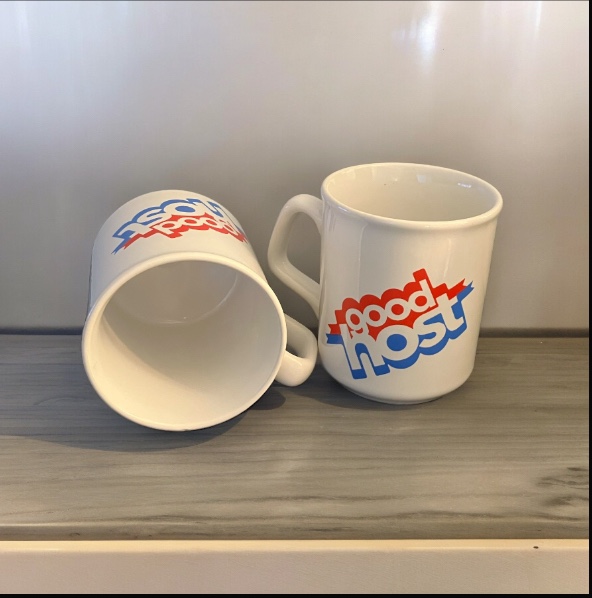 Vintage "good host" Iced Tea Set of 2 Mugs Restaurant Style image indicator(3)