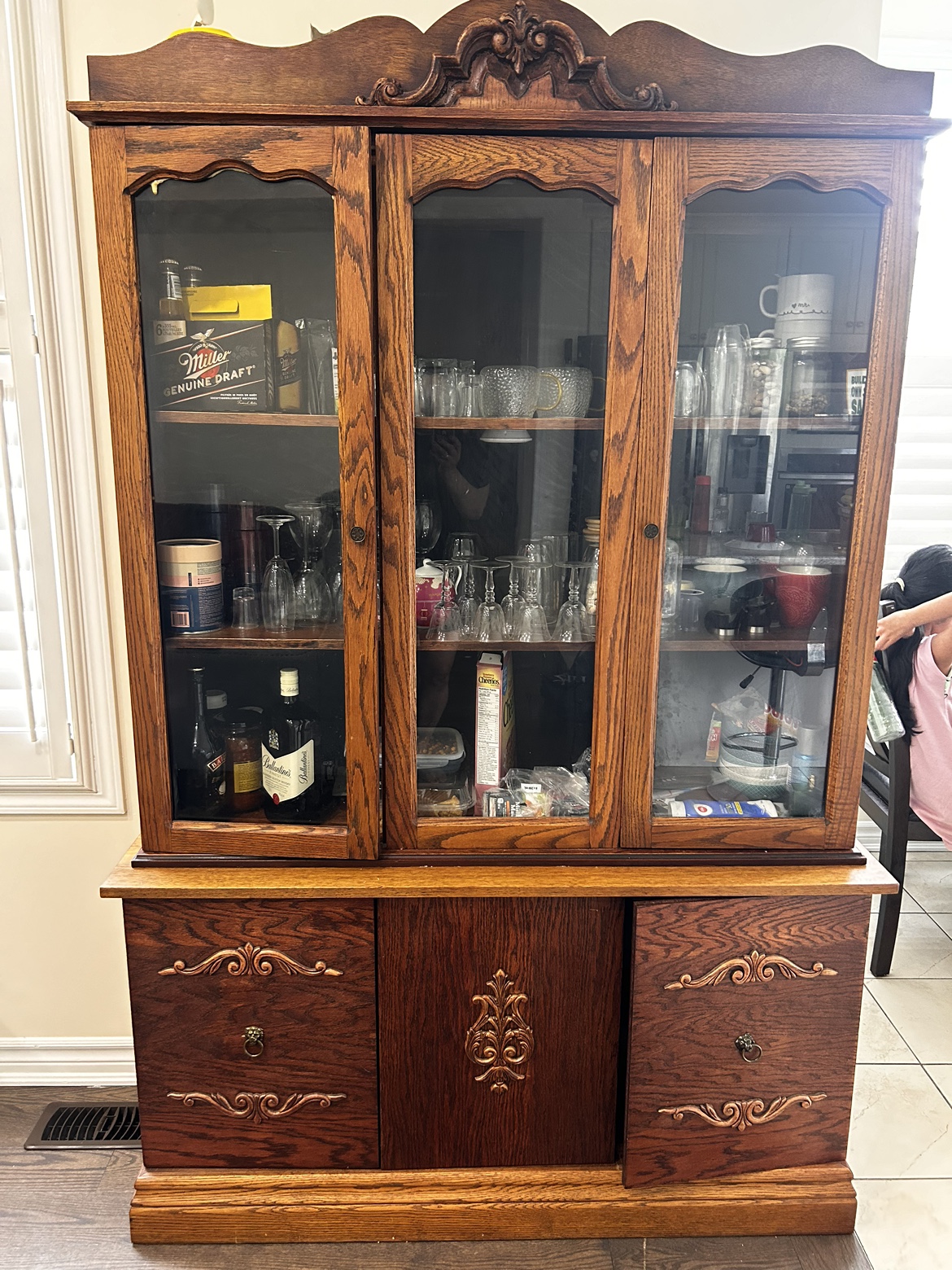 Wooden showcase