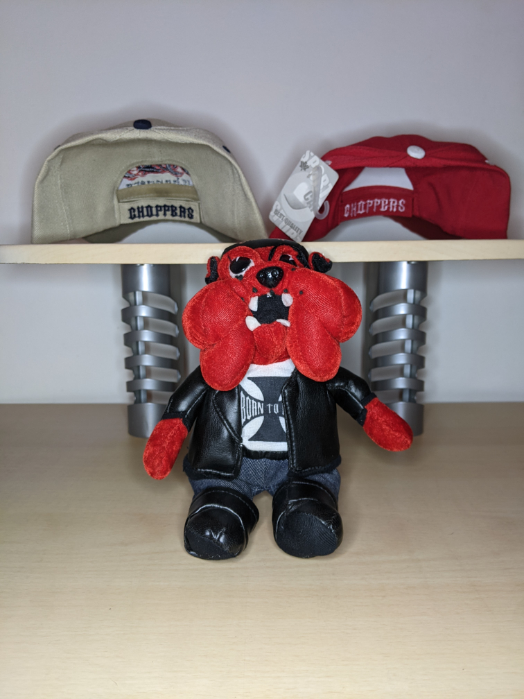 Choppers Motorcycles Logo Cap Hat Size Adjustable New Red/Beige image indicator(2)