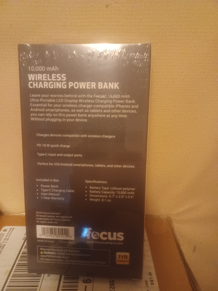Focus 10,000 mAh Wireless Charging Power Bank-new image indicator(2)