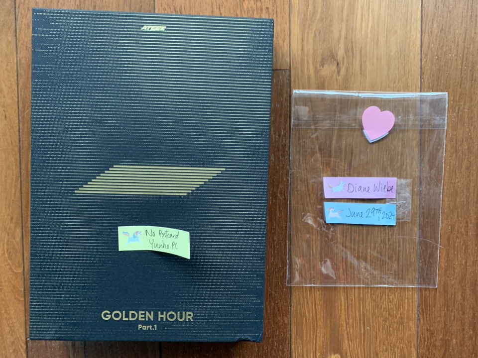 ATEEZ “Golden Hour Part.1” Yunho PC, NO POSTCARD (Golden Hour) thumbnail