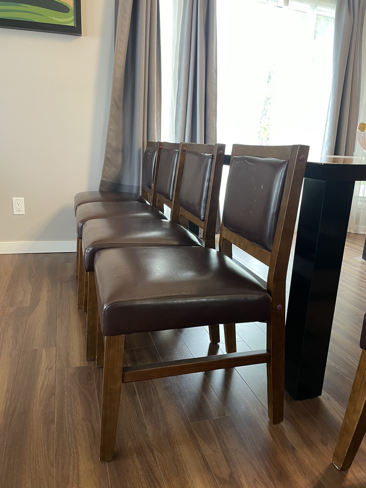 Classic wood dining chairs (8 pieces) - photo 4