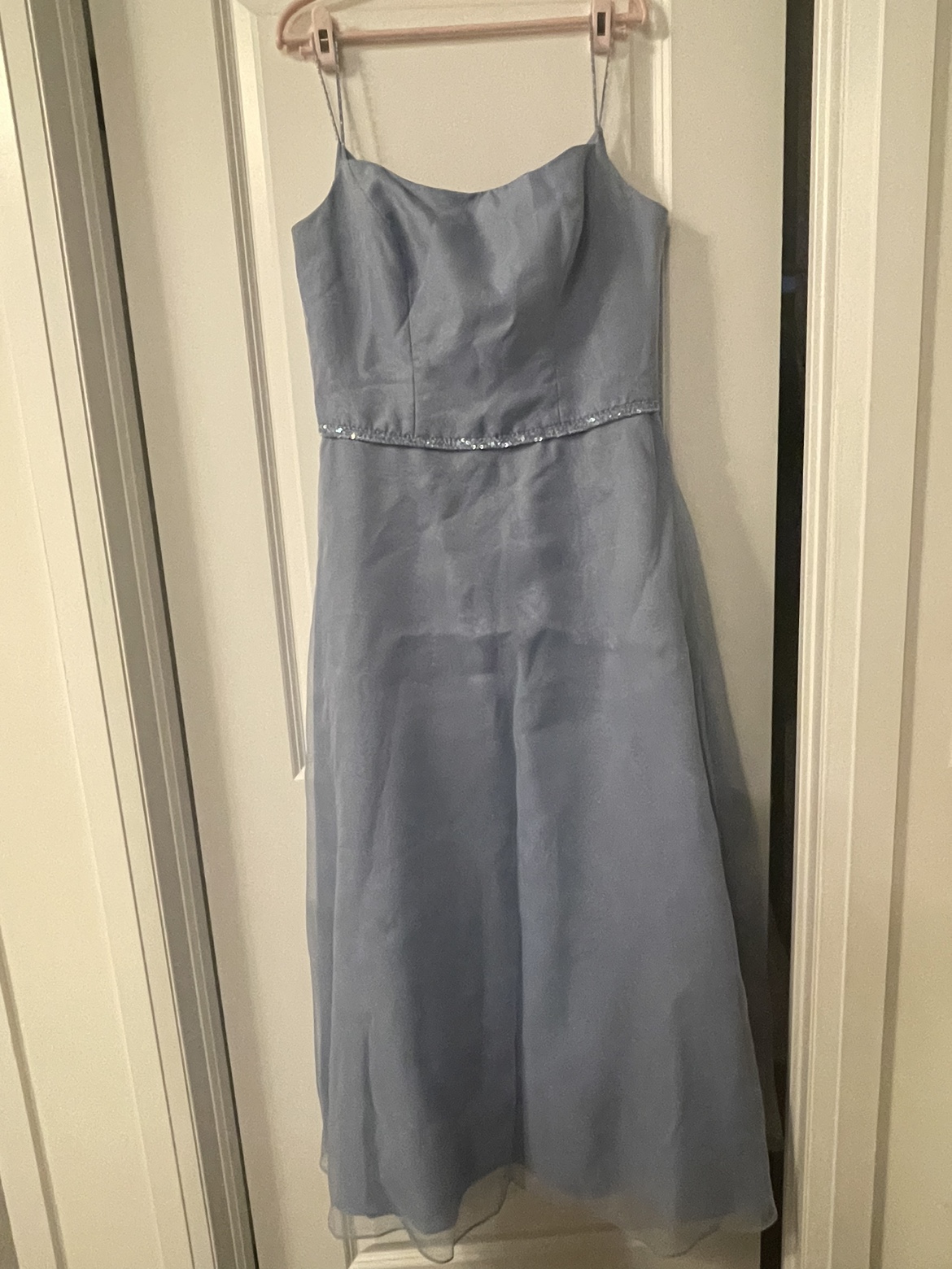 Morilee light blue dress with shawl - photo 2