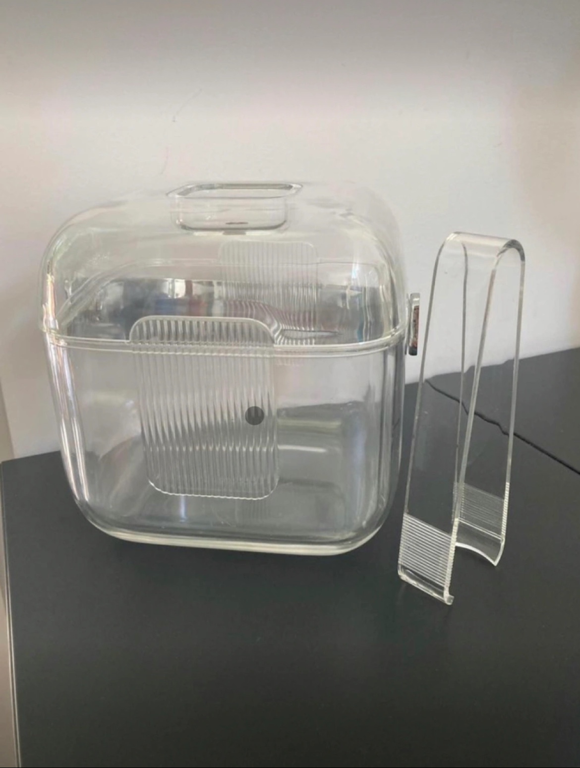 Vintage Guzzini Ice Bucket with Tongs 🍾 image indicator(9)