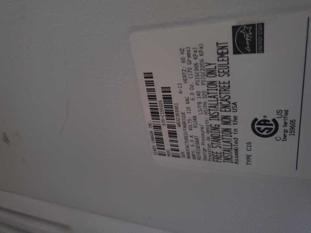 heavy duty freezer by (kenmore)