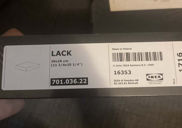 IKEA lack shelves / kitchen hanging rod - photo 2
