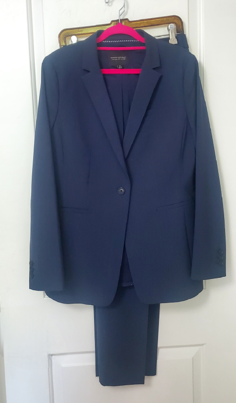 Banana Republic Navy Suit thumbnail