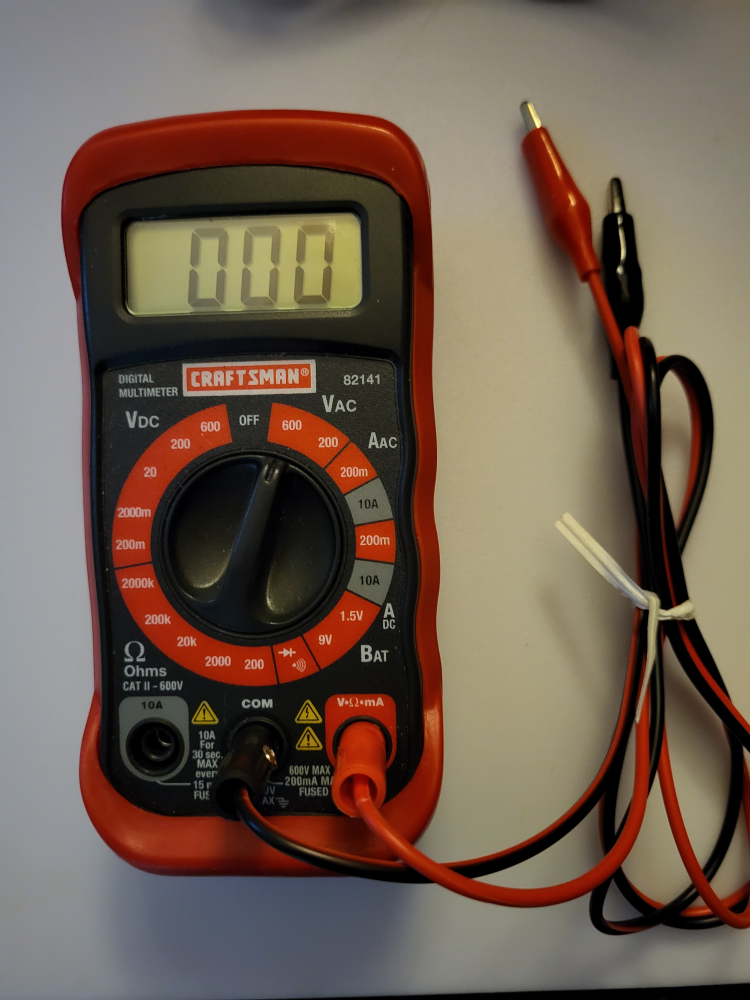 Mastercraft Voltmeter (Model # 82141) 🧡