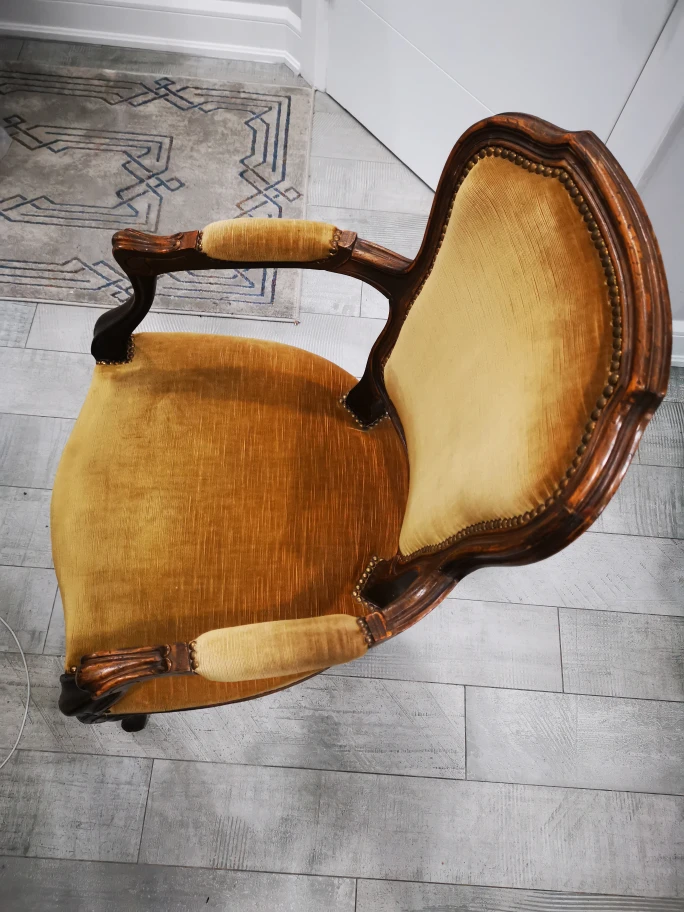 French Napoléon chair real wood