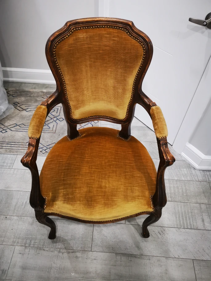 French Napoléon chair real wood - photo 3