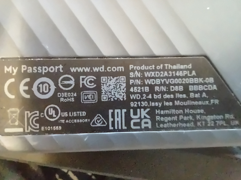 2 TB WD external hard drive - photo 2