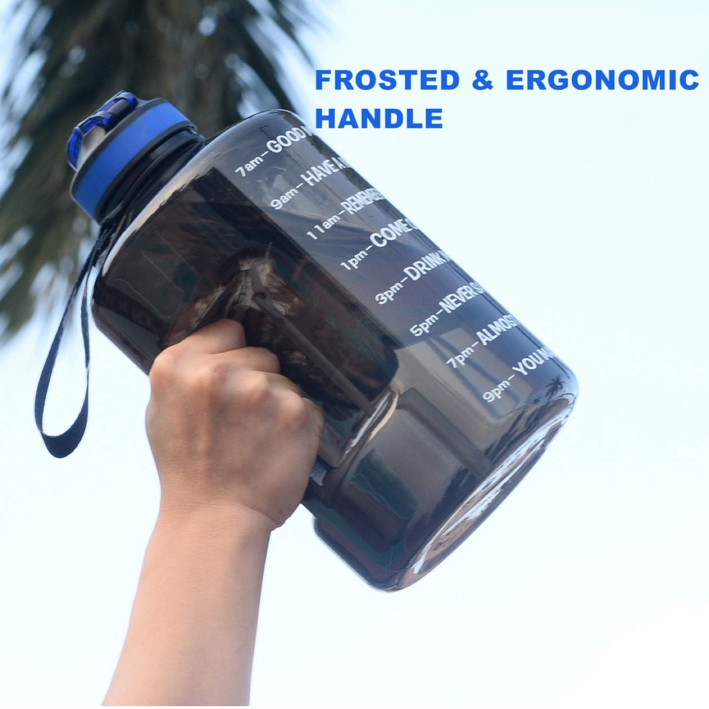 Drinking Water Bottle-128oz Motivational Water Bottle - photo 2