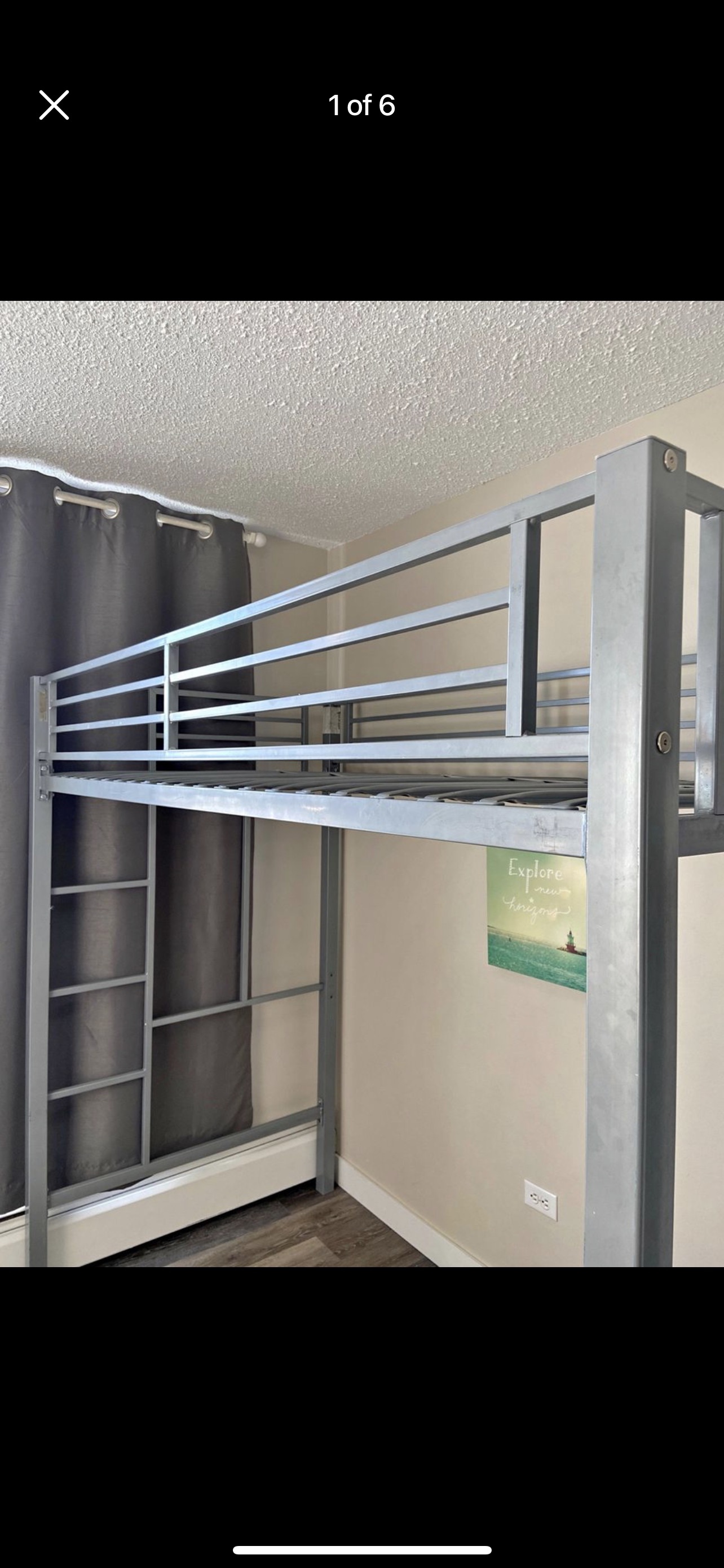 Loft bed for twin mattress