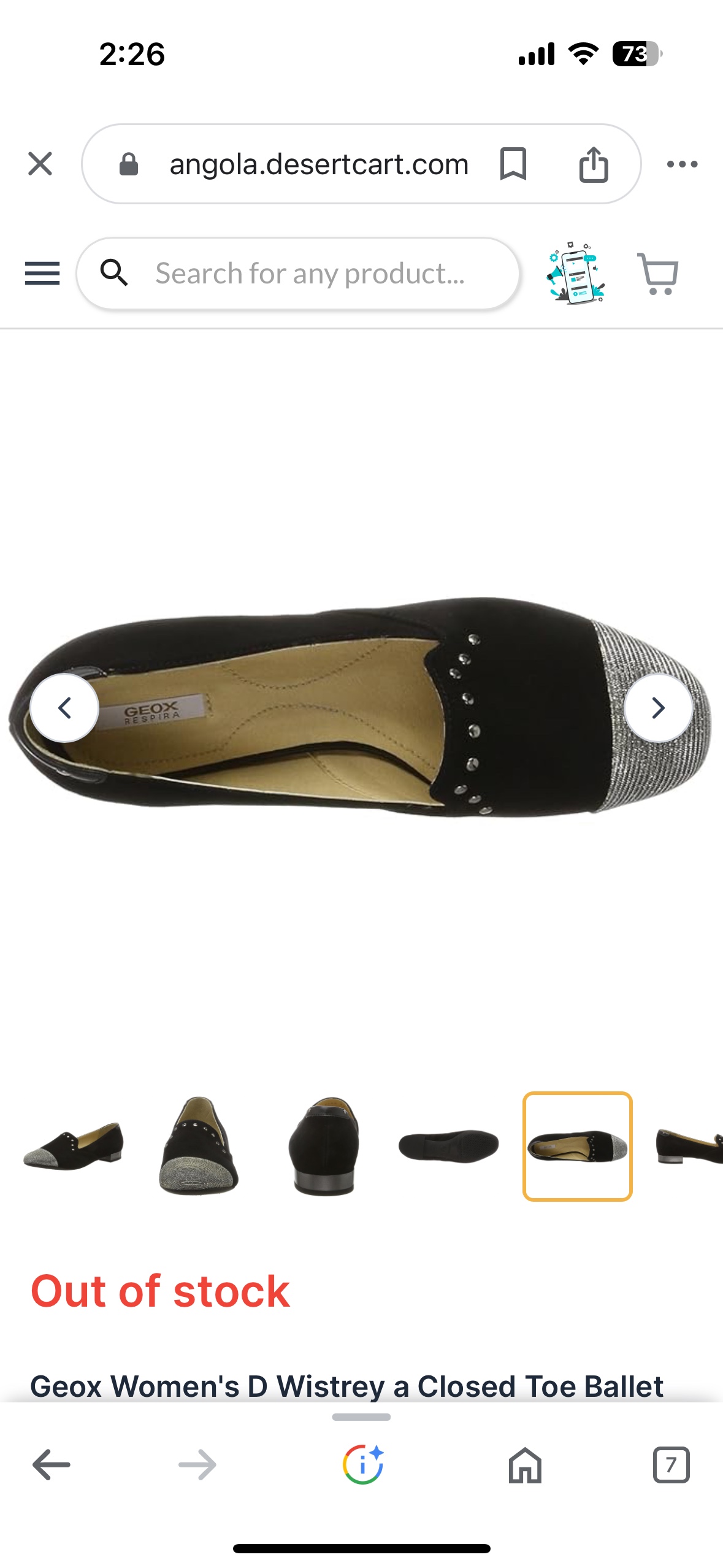 Suede Geox Leather Flats image indicator(7)