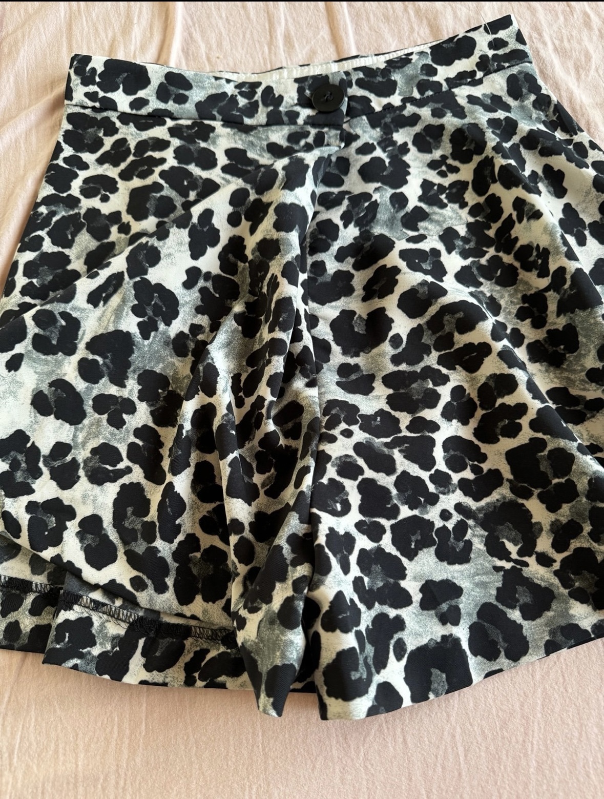 NWT Zara Leopard Print Skirted Shorts XS - photo 2