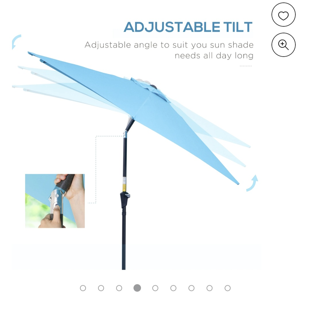 New Sky Blue Patio Umbrella - photo 3