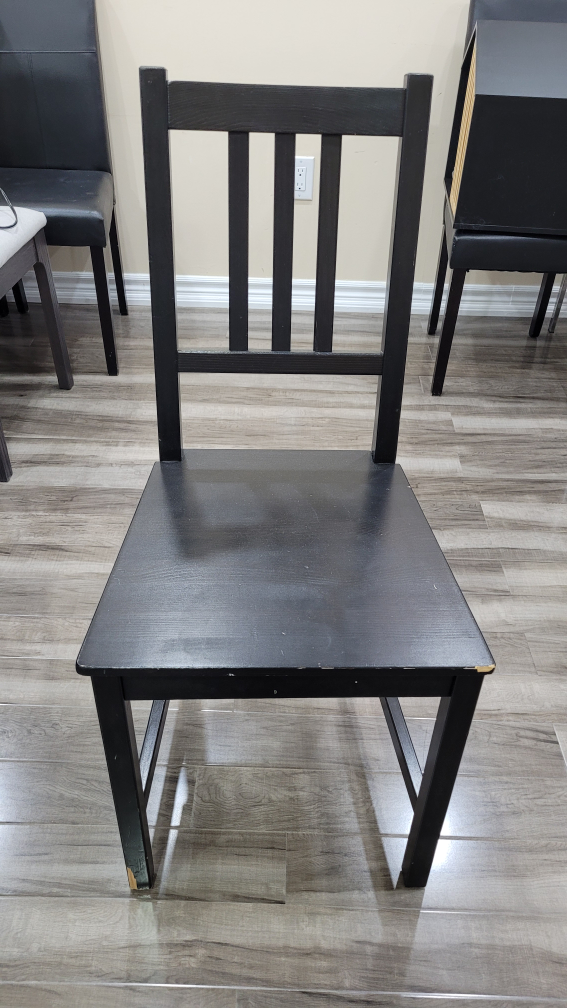 $7 simple black chairs (3 for 20) - photo 2