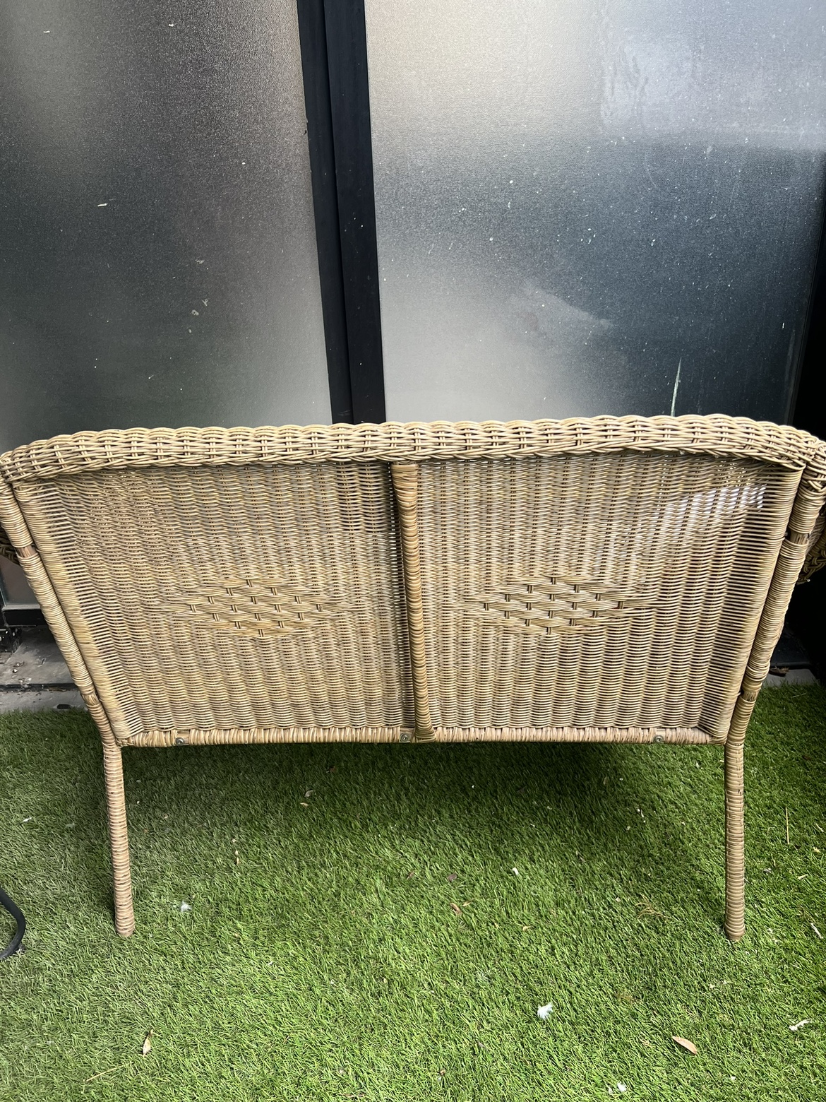 Tan Wicker Patio Loveseat (Selling By Thursday 25th July) - photo 3