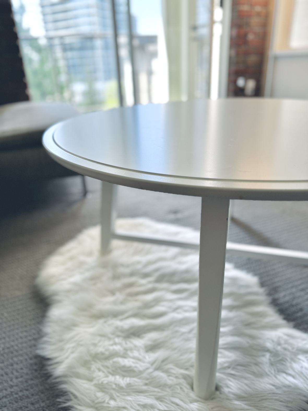 KRAGSTA IKEA round Coffee table, white, 90 cm (35 3/8 ") - photo 2