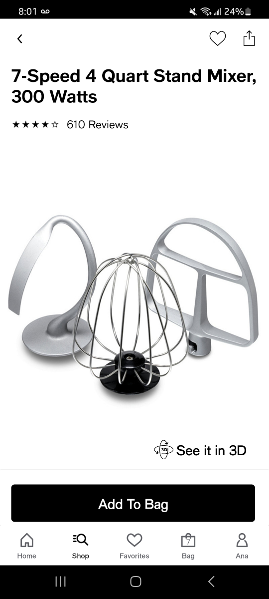 HAMILTON BEACH 7-Speed 4 Quart Stand Mixer, 300 Watts image indicator(4)