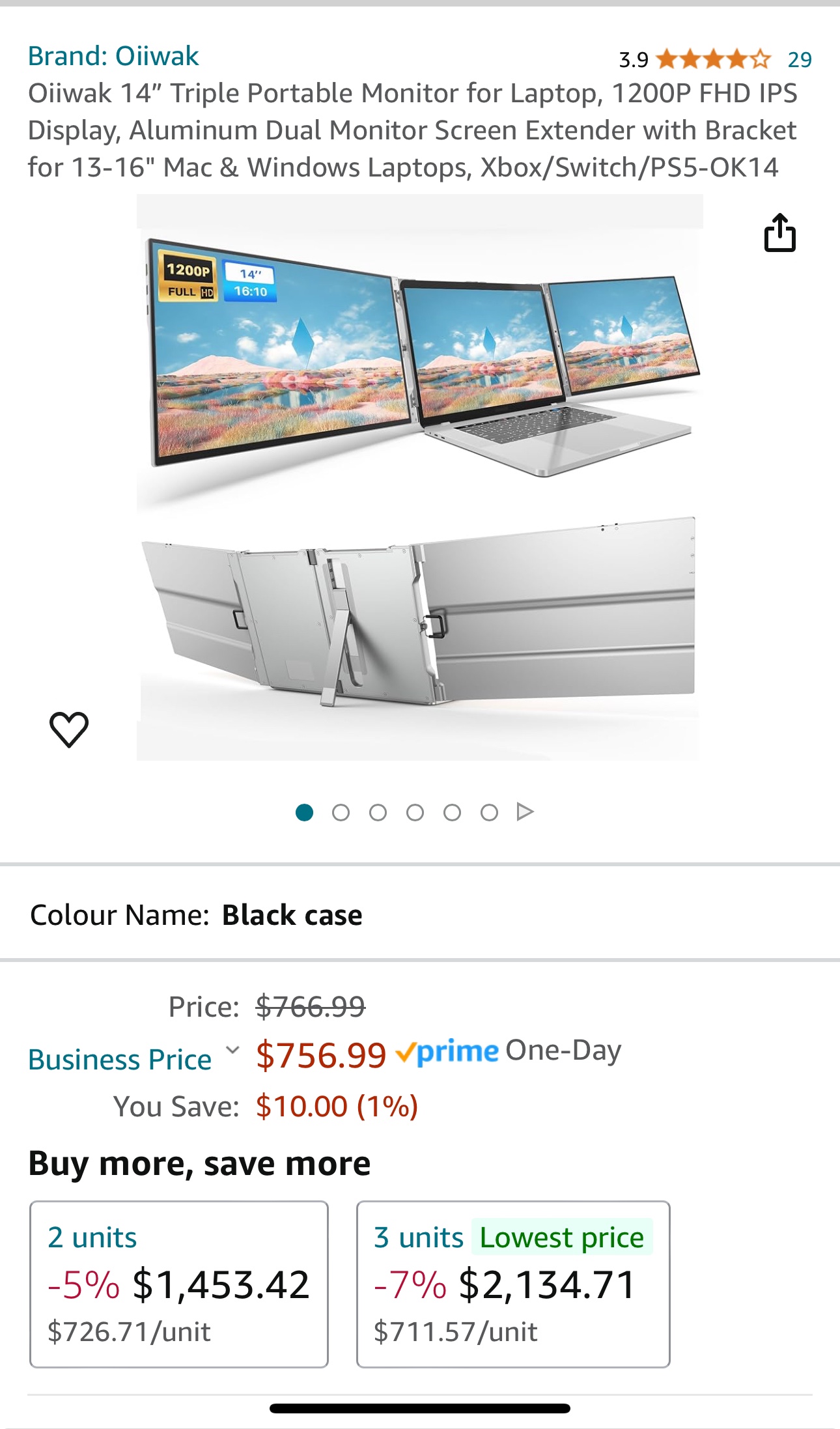 Oiiwak Dual 1200p monitor - brand new - photo 2