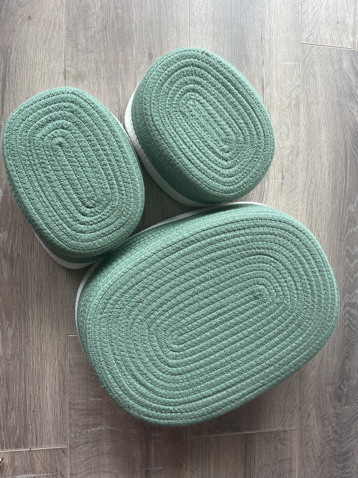 Woven storage baskets: Set of 3 - photo 2